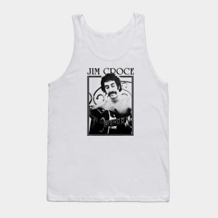 Jim Croce || Black Vintage Variant Tank Top